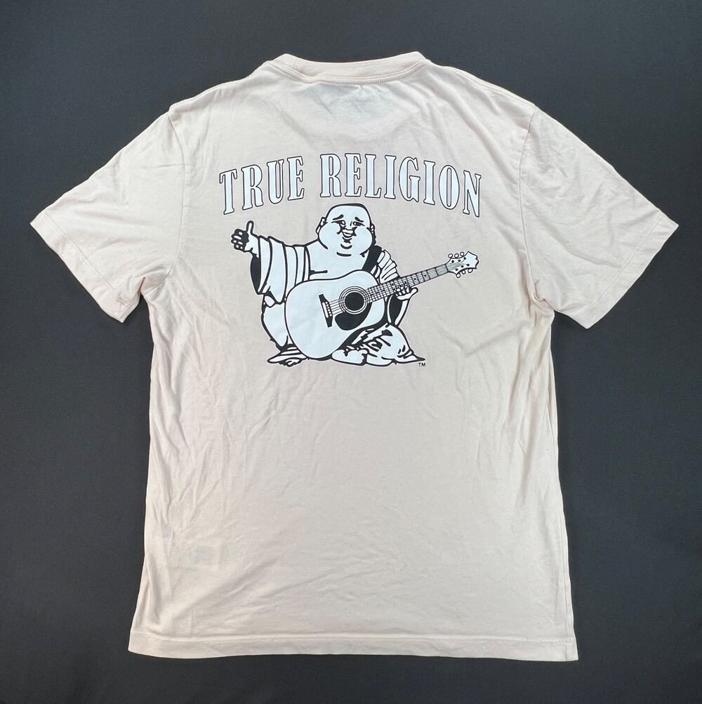 True Religion Buddah Man Logo Short Sleeve Shirt (Men's M)